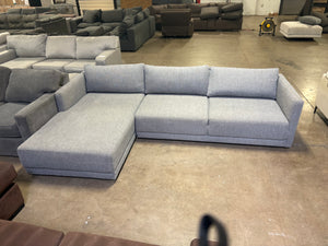 Modern Gray Chaise Sectional