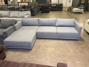 Modern Gray Chaise Sectional