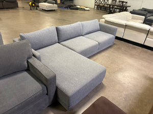 Modern Gray Chaise Sectional