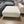Off-White Upholstered Ottoman