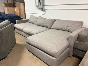 Deep Gray RAF Chaise Sectional