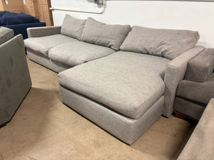 Deep Gray RAF Chaise Sectional