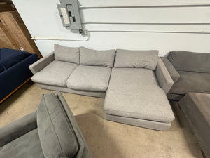 Deep Gray RAF Chaise Sectional