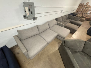 Deep Gray RAF Chaise Sectional
