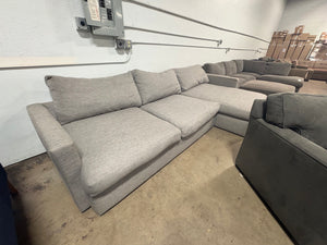 Deep Gray RAF Chaise Sectional