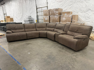 Wylder Leather Power Sectional