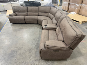 Wylder Leather Power Sectional