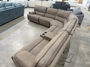 Wylder Leather Power Sectional
