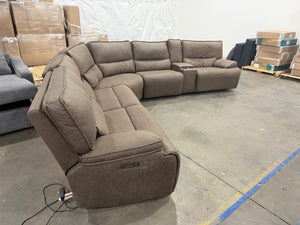 Wylder Leather Power Sectional