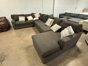Large U-Shaped Sectional in Gray