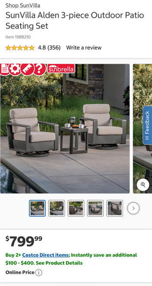 Alden 3-Piece Seating Set