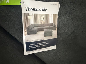 Tisdale 6-Piece Fabric Sectional Gray