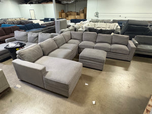 Amberly Fabric Sectional with Ottoman