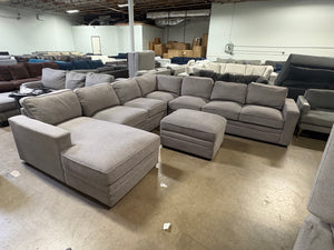 Amberly Fabric Sectional with Ottoman