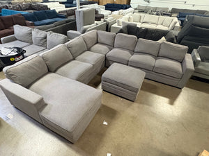 Amberly Fabric Sectional with Ottoman