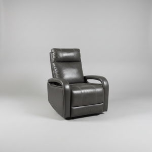 Reilly Leather Recliner - Gray