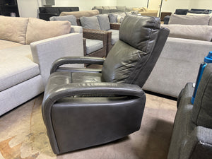 Reilly Leather Recliner - Gray