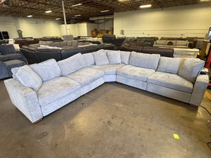 Henredon Selene Fabric Sectional w/ Power Recliners