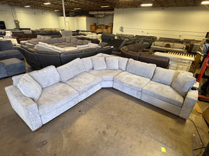 Henredon Selene Fabric Sectional w/ Power Recliners
