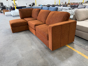 Terracotta Rained Chenille LoveSac (4 Seat/5 Side)