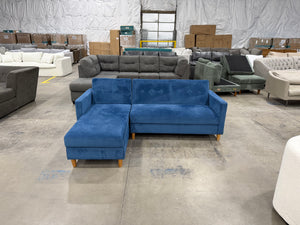 Blue Velvet Sectional