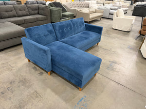 Blue Velvet Sectional