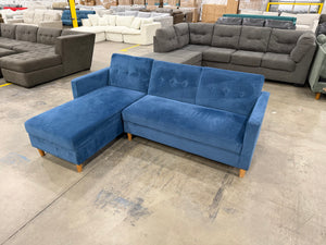 Blue Velvet Sectional