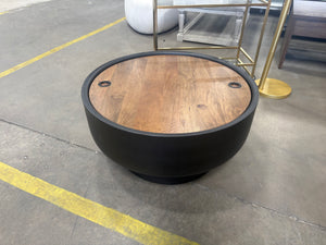 West Elm Drum Storage Coffee Table 32"
