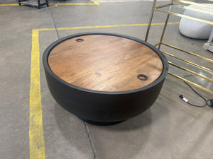 West Elm Drum Storage Coffee Table 32"