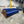 Blue Sofa w/ Wooden Supports