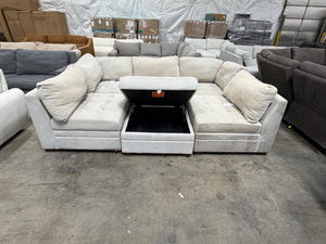 Tisdale 6 Piece Boucle Sectional