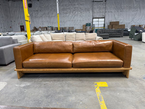 CB2 Leather Sofa