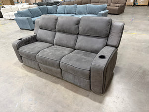 Brower Fabric Power Sofa *Damaged Electrical*
