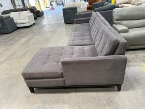 Charcoal Gray Tufted Sectional