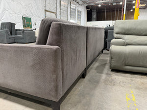 Charcoal Gray Tufted Sectional