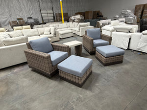 Knox 5-Piece Blue Outdoor Seating Set
