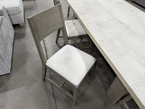 Modern 94" Table with 4 chairs and Bench