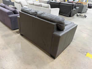 Faux Leather Loveseat with Recliner