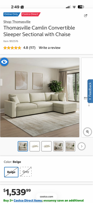 Camlin Convertible Sectional