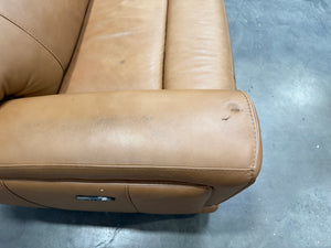 Lauretta Brown Leather Power Sectional