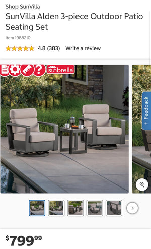Alden 3-Piece Seating Set