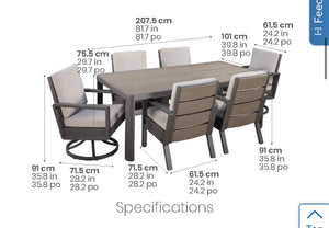 Alden 7-Piece Outdoor Patio Dining Set