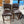 Dark Brown Leather Bar Stools