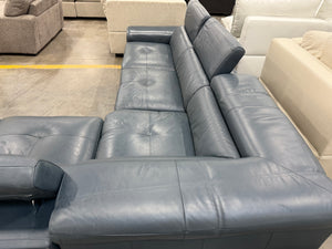Abbyson Quinton Top Grain Leather Sectional