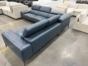 Abbyson Quinton Top Grain Leather Sectional