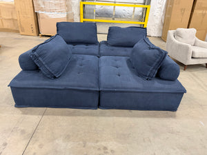 Blue Modular Sectional