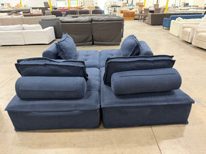 Blue Modular Sectional