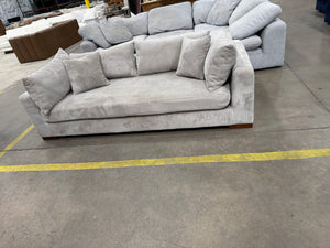 Grey Corduroy Sofa