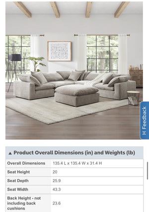 Sereen Brown Modular Sectional