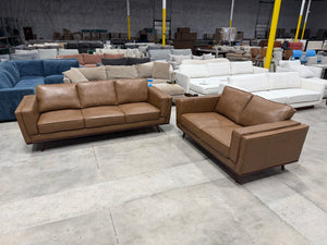 Positano 2-Piece Leather Living Room Set